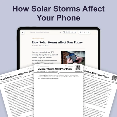 How Solar Storms Affect Your Phone - reading educational content