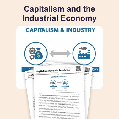 Capitalism Industrial Revolution - reading educational content