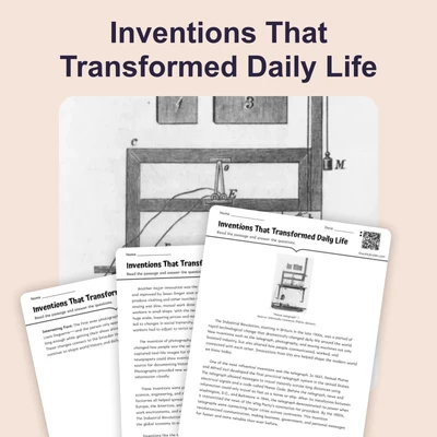 Inventions That Transformed Daily Life - reading educational content