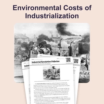 Pollution and the Industrial Revolution - reading educational content