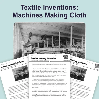 Textiles Industry Revolution - reading educational content
