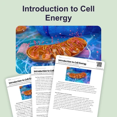 Introduction to Cell Energy - reading educational content