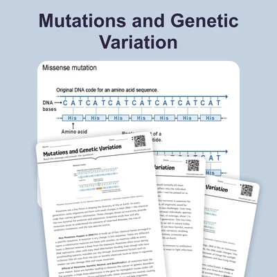 Mutations and Genetic Variation - reading educational content