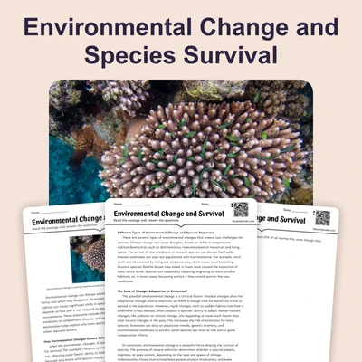 Environmental Change and Species Survival - reading educational content