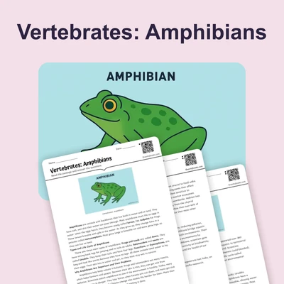 Vertebrates: Amphibians - reading educational content