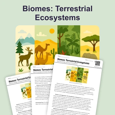 Biomes: Terrestrial Ecosystems - reading educational content