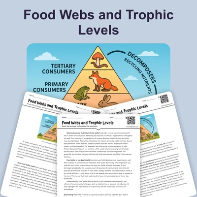 Food Webs and Trophic Levels - reading educational content