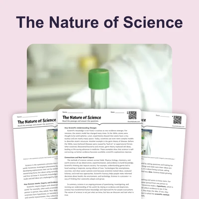 The Nature of Science - reading educational content