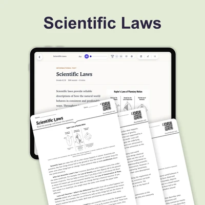 Scientific Laws - reading educational content
