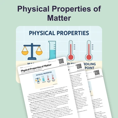 Physical Properties of Matter - reading educational content