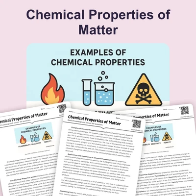 Chemical Properties of Matter - reading educational content