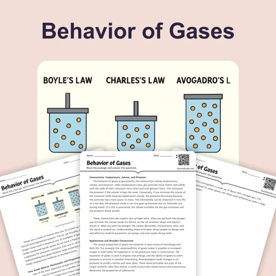 Behavior of Gases - reading educational content