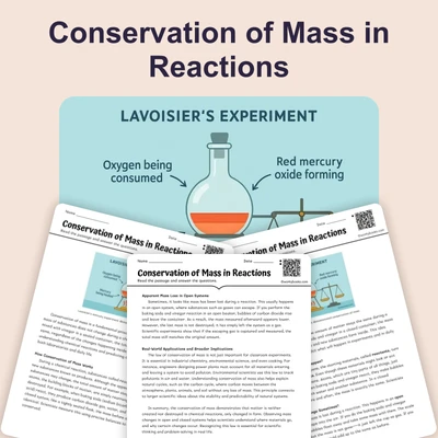 Conservation of Mass in Reactions - reading educational content