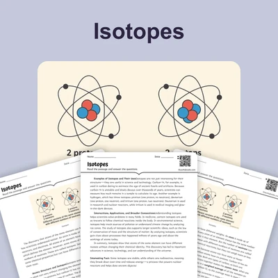 Isotopes - reading educational content
