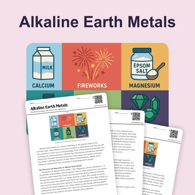 Alkaline Earth Metals - reading educational content