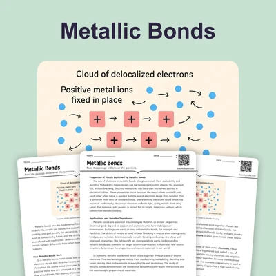 Metallic Bonds - reading educational content