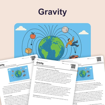 Gravity - reading educational content
