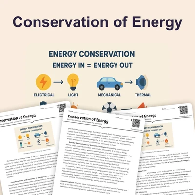 Conservation of Energy - reading educational content