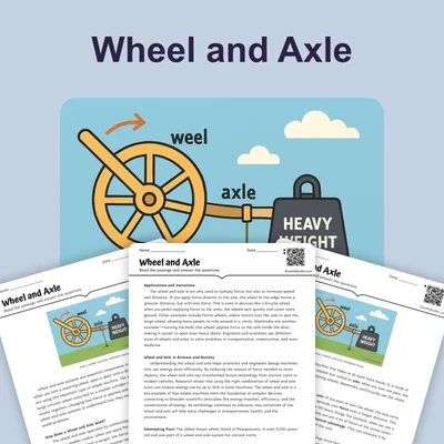 Wheel and Axle - reading educational content