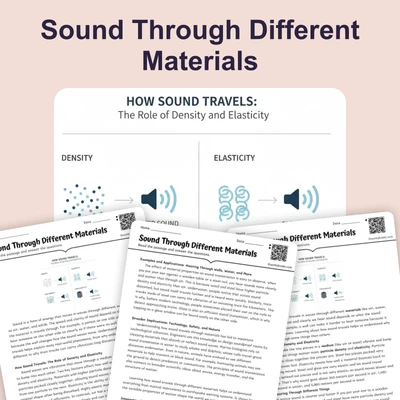 Sound Through Different Materials - reading educational content