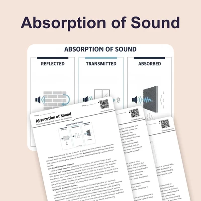 Absorption of Sound - reading educational content