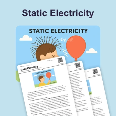 Static Electricity - reading educational content
