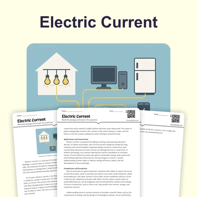 Electric Current - reading educational content