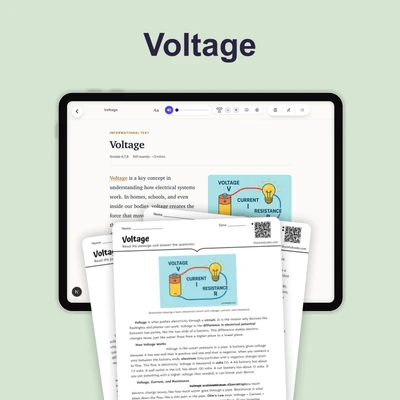 Voltage - reading educational content