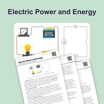 Electric Power and Energy - reading educational content