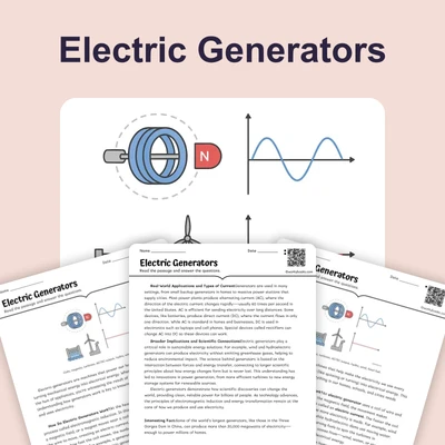 Electric Generators - reading educational content