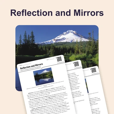 Reflection and Mirrors - reading educational content