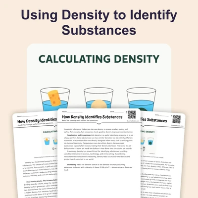 How Density Identifies Substances - reading educational content