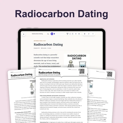 Radiocarbon Dating - reading educational content