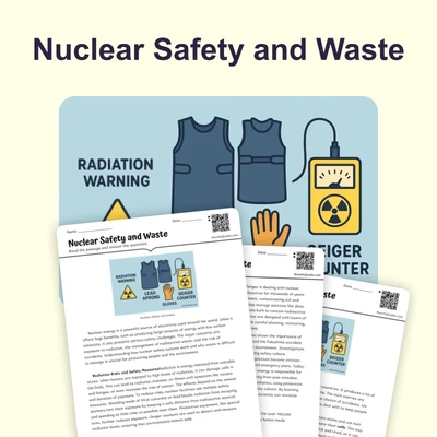 Nuclear Safety and Waste - reading educational content