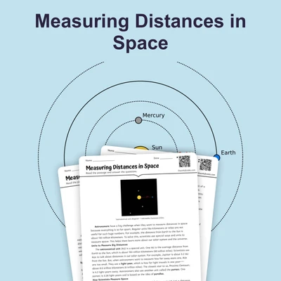 Measuring Distances in Space - reading educational content