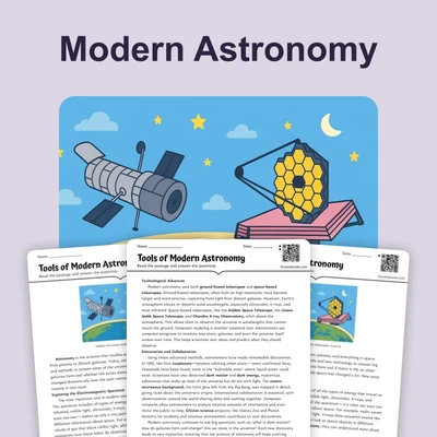 Tools of Modern Astronomy - reading educational content