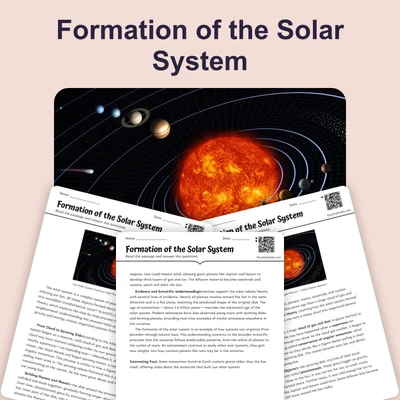 Formation of the Solar System - reading educational content