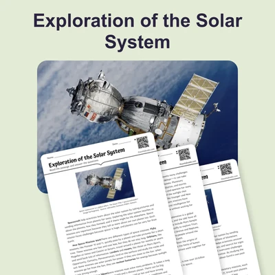 Exploration of the Solar System - reading educational content
