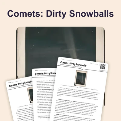 Comets - reading educational content
