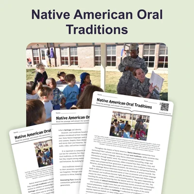Native American Oral Traditions - reading educational content