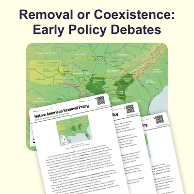 Removal or Coexistence: Early Policy Debates - reading educational content
