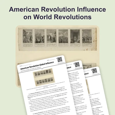 American Revolution Global Influence - reading educational content