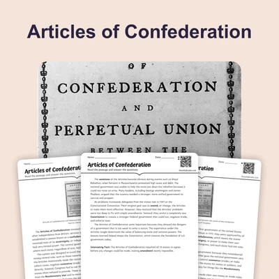 Articles of Confederation Strengths and Weaknesses - reading educational content