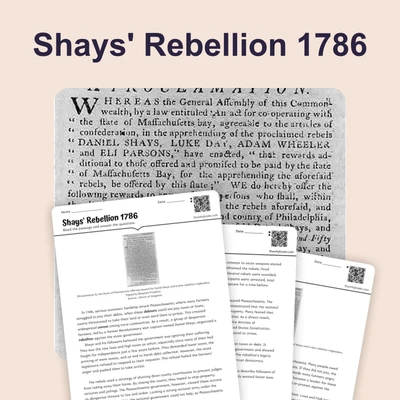 Shays' Rebellion 1786: Farmers vs Government - reading educational content