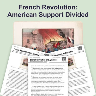 French Revolution and America - reading educational content