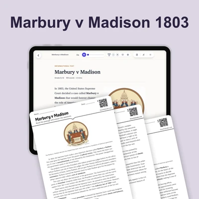 Marbury v Madison  - reading educational content