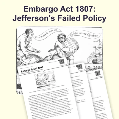 Embargo Act 1807: Jefferson's Failed Policy - reading educational content