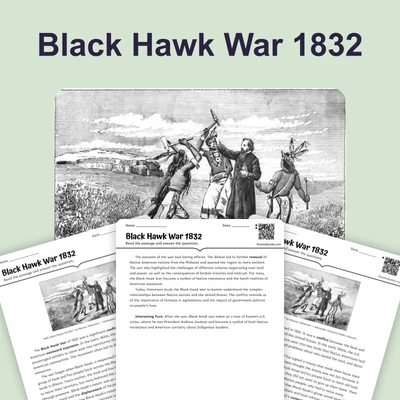 Black Hawk War 1832 - reading educational content