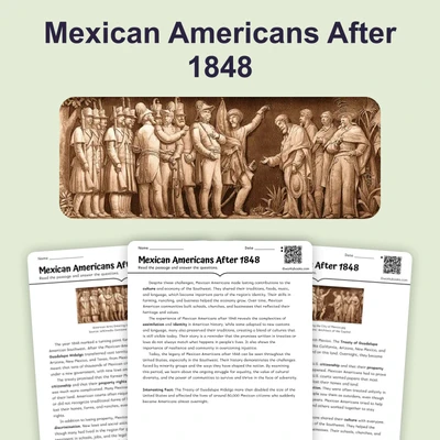 Mexican Americans After 1848 - reading educational content