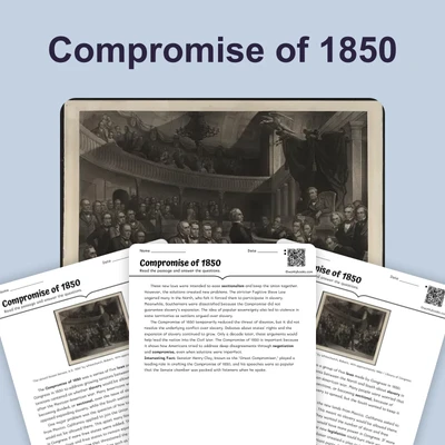 Compromise of 1850 - reading educational content